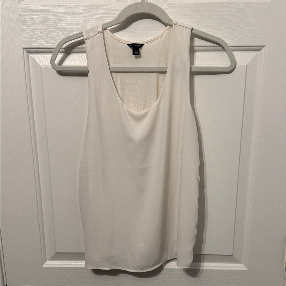 Ann Taylor Cream Tank Top